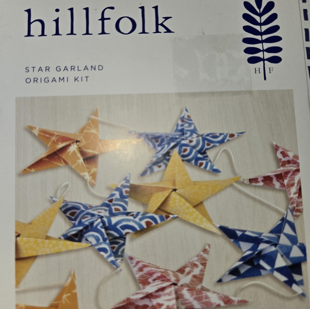 Hillfolk Star Garland Origami Kit By Dimensions By Design NIP - Picture 4 of 9